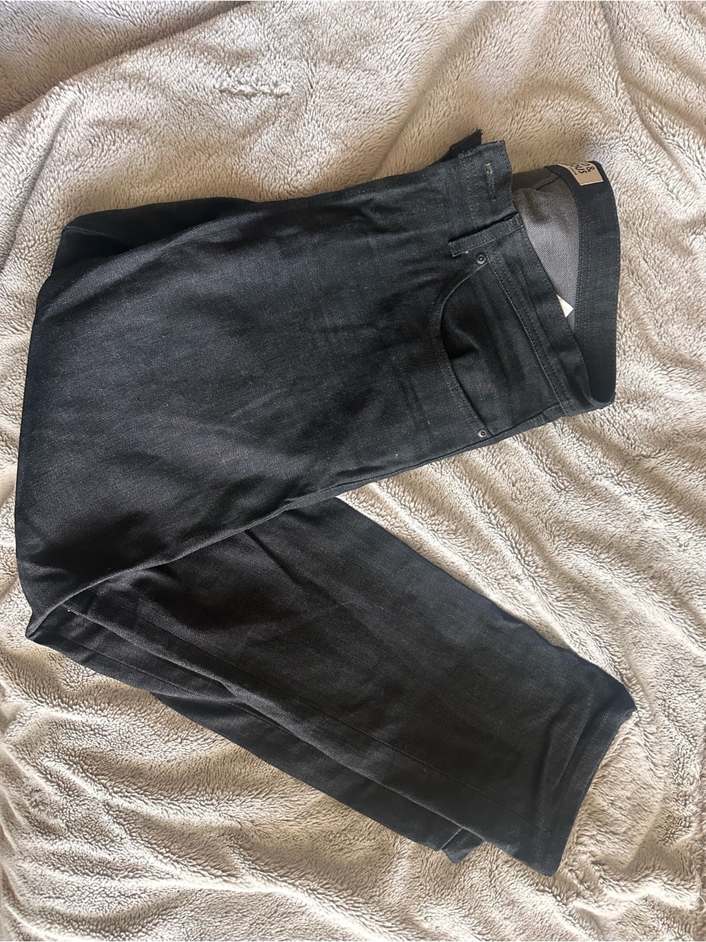 Naked & Famous Denim Black Straight Chinos
